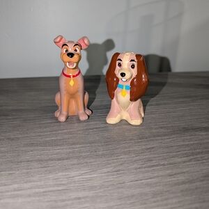 Pink and Brown Dog Figurine Set - Decorative Pets Dog Collectibles
